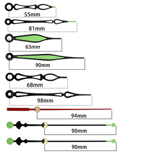 Mouvement silencieux + 3 jeux d'aiguilles. Aiguilles lumineuses. Mouvement silencieux à quartz. Mécanisme d'<span class=keywords><strong>horloge</strong></span> murale en métal. - Product Image 3