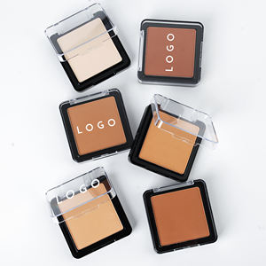 Palette de poudre de réglage de maquillage imperméable à l'eau avec houppette miroir Poudre de réglage de maquillage pour le visage avec logo personnalisé - Product Image 2
