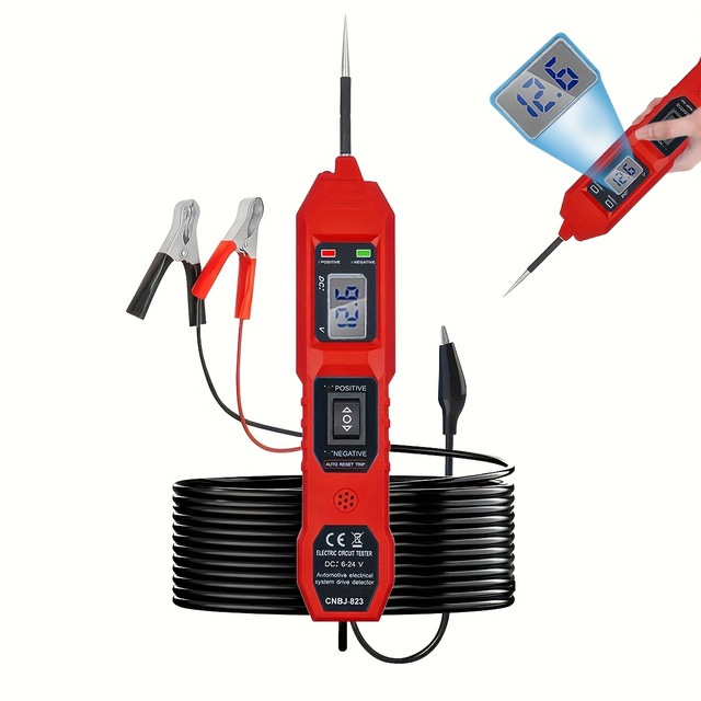 823 Smart USB Powered Car Circuit Tester LED Voltage Display Newest Software Version Vehicles Diagnostic Tools