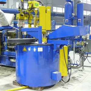 Blue 1000KG Electric Furnace For Aluminium Melting Holding Furnace Complete Combustion