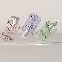 Échantillon gratuit de flacons pulvérisateurs en plastique PET de 500 ml, emballages cosmétiques, flacons de shampooing vides