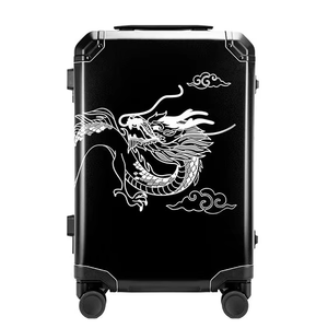 Valise de voyage Panlong en aluminium avec serrure à combinaison, 4 roues, légère, imperméable, design unisexe, 20 pouces, polyester - Product Image 1