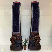Venta al por mayor de geodas de amatista natural a granel, racimos de amatista, cristales de cuarzo en bruto, geodas de cuarzo de boca abierta, especímenes de geodas de cuarzo.