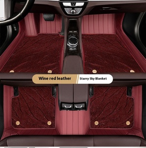 Alfombrillas personalizadas con diseño de diamantes de cuero 5D para Honda CRV Civic HRV para <span class=keywords><strong>Toyota</strong></span> Mercedes Audi-Serie de modelos de lujo - Product Image 2