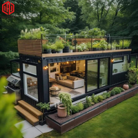 ALLBETTER Maison préfabriquée de luxe ADU, conteneur habitable pour solutions de vie en extérieur avec atelier et entrée