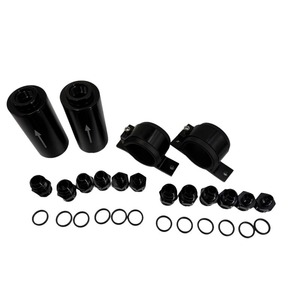 Filtro de combustible en línea Haofa de 50 mm con adaptadores 6AN, 8AN, 10AN y clips de sujeción para actualización y reequipamiento - Product Image 1