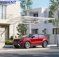 Abri de voiture au design simple, auvent à double toit, abri de stationnement de haute qualité et durable