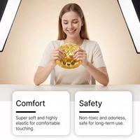 Nouveau design – Jouet anti-stress sensoriel souple en forme de dumpling avec feuille d'or – Jouet à presser en TPR – Jouet dumpling mystère