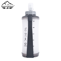Vente en gros 500ML TPU Bouteille d'eau pliante Pliable Tactique Hydratation Vessie d'eau Flacon souple Accessoire d'extérieur pour la course