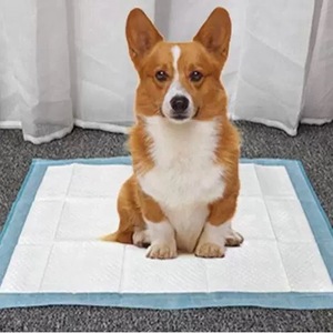 Tapis d'entraînement pour animaux de compagnie de couleur bleue, compatibles OEM, en tissu non tissé, pour chiots et soins de l'incontinence des animaux - Product Image 2