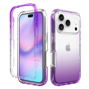 Coque colorée dégradée pour <span class=keywords><strong>IPhone</strong></span> 17 Series 16 15 14promax Housse de protection antichoc pour téléphone portable - Product Image 1