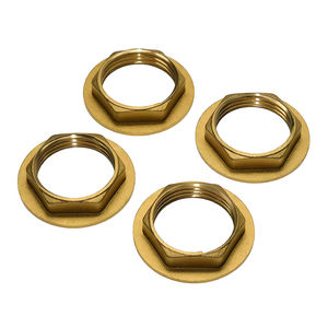 Accessori per Irrigazione da Giardino, Forniture per Irrigazione a Goccia, Flangia Esagonale in Ottone da 3/4'' e Tappo, Accessori per Riscaldamento dell'Acqua - Product Image 1