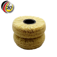 Brosse circulaire Tampico haute flexibilité, roue de polissage à noyau hexagonal, diamètre 75-190 mm, épaisseur 5 mm, marque PG, bonne adhérence