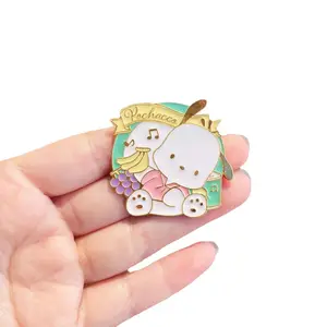 Wholesale No Minimum Metal Pins Supplier Glitter Brooch Anime Hard Enamel Pin Soft Lapel Badge Manufacturer Custom Enamel Pin