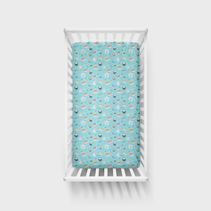 Skily Mềm Mại Da Thân Thiện Muslin In Tre Bé Được Trang Bị Crib Tấm Tùy Chỉnh In Ấn Bộ Đồ Giường Đặt Bán Buôn - Product Image 1