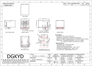 Conector EXW de alta calidad Cat6 Easy Passthrough sin herramientas, conector RJ45, enchufe Rj45 sin blindaje - Product Image 5