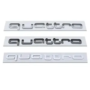 Emblemas ABS y pegatinas para la parrilla delantera de Audi Quattro para RS4 RS5 Q3 S3 A3 A5 A6 A4 RS3 RS6 A1 Q5 <span class=keywords><strong>Q2</strong></span> S5 RS7 Trunk - Product Image 1