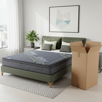 Matelas hybride de maison moderne d'hôtel en mousse à mémoire de forme compressible et refroidissant meubles de chambre à coucher pour lit de salon housse amovible