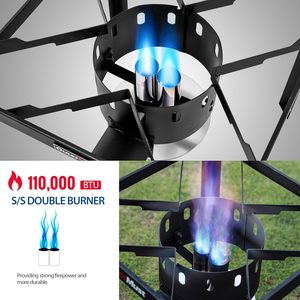 Kit de quemador <span class=keywords><strong>para</strong></span> vaporera de mariscos de aluminio con nanorecubrimiento de 80 cuartos, quemador de propano de 110000 BTU, regulador de 10 PSI, cocina de gas compatible <span class=keywords><strong>para</strong></span> exteriores - Product Image 4