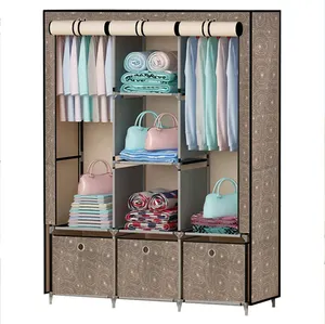 Детский Тканевый шкаф для одежды, 1 шкаф для одежды, металлический детский шкаф