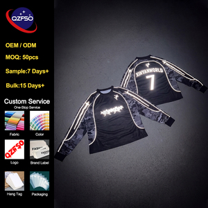 QZFSO Custom Streetwear <b>Y2K</b> Reflective Piping Raglan Sleeve Long Sleeve T-<b>Shirt</b> Heavyweight Camo Sublimation Crewneck Sweatshirt - Product Image 1