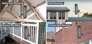 <span class=keywords><strong>Antenne</strong></span> <span class=keywords><strong>TV</strong></span> numérique extérieure amplifiée ANTOP, gain de 36 dB, fréquence VHF/UHF, plusieurs téléviseurs, installation sur le toit/le grenier/le balcon/le mur - Product Image 3