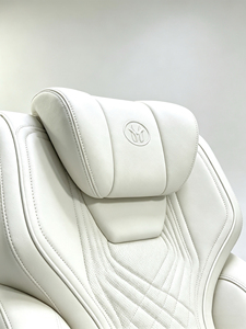 Siège de voiture VIP personnalisé en cuir Nappa matelassé, style aviation, pour modification de MPV et de fourgon professionnel BS-1AHL-C – Notre modèle VIP Aviation Blanc - Product Image 2