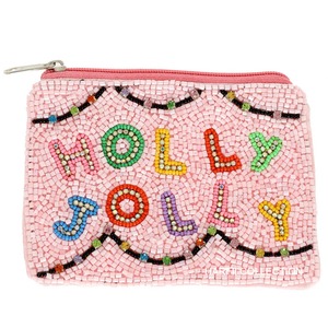 Hot Selling Women's Vintage Style Holly Dolly Coin Purse Handmade Beaded Embroidered Bag Zipper Colorful Latest Design for Girls - Product Image 1
