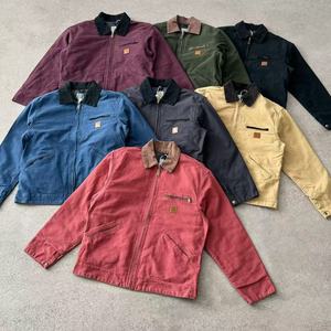 Blouson bomber ample style japonais Detroit Workwear en toile américaine délavée à l'eau avec fermeture éclair pour l'automne - Product Image 6