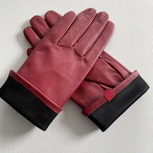 <span class=keywords><strong>Gants</strong></span> longs en cuir d'agneau véritable colorés pour femmes, <span class=keywords><strong>gants</strong></span> de mode noirs en peau de mouton pour dames - Product Image 5