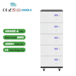 Système de stockage d'énergie solaire domestique au lithium-ion empilable 51,2 V 48 V 1000 Ah 50 kWh avec BMS intelligent pour utilisation hors réseau - Product Image 1
