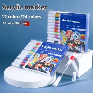 Acrylic Sơn Bút Thiết Lập 12/24/36/48/60 Màu Sắc Nhanh Chóng Làm Khô Màu Nước Bút Vẽ Đánh Dấu Bút Đánh Dấu Cho Bản Vẽ - Product Image 6