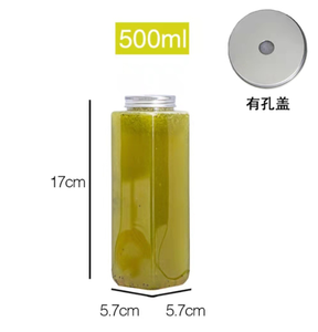 Bouteille en plastique PET rectangulaire jetable de <span class=keywords><strong>500</strong></span> ml, bouteille en plastique pour jus, en stock - Product Image 5