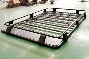 Portaequipajes Trasero y Barra de Techo de Acero HFTM para SUV, Compatible con Jeep Grand <span class=keywords><strong>Cherokee</strong></span> 2017, Capacidad de 300 kg, para Campismo al Aire Libre - Product Image 2