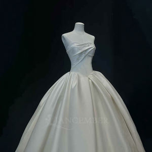 Robe de mariée asymétrique sans bretelles <span class=keywords><strong>Nt77</strong></span> Glamorous, robe de bal avec volants, Jancember - Product Image 2