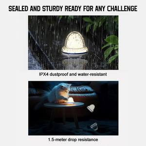 Lampe de camping portable rechargeable à LED moderne pour extérieur, en verre, lumière douce, chaude et colorée, pour vente en gros - Product Image 4