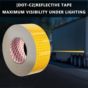 Cinta Reflectante de Grado Diamante en Rollo, Certificada CE RoHS, Alta Intensidad, Resistente al Agua y a los Rayos UV, Roja, Amarilla, Blanca - Product Image 3