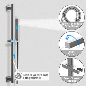 ระบบ<span class=keywords><strong>ฝักบัว</strong></span>เรนชาวเวอร์แบบติดเพดาน พร้อมสวิตช์เ<span class=keywords><strong>ปิด</strong></span>/<span class=keywords><strong>ปิด</strong></span> 6 ชิ้น หัวฉีดน้ำแบบสเปรย์ ขนาด 12 นิ้ว พร้อมไฟ LED ควบคุมอุณหภูมิแบบเทอร์โมสตัท สำหรับอาบน้ำแบบเต็มตัว - Product Image 3