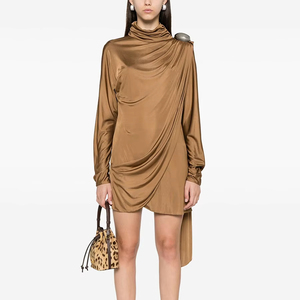 Elegant Short Brown Dress Formal | 2025 New Arrival