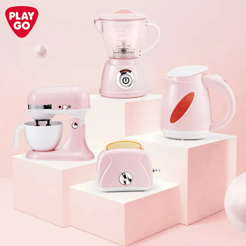 Playgo BLEND AND COOK APPLIANCES - PINK MY BOILING KETTLE BOMY BLENDER B/OMY MIXER BOMY TOASTER