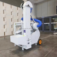 Nettoyeur de céréales mobile compact pour riz, blé et maïs – Machine de nettoyage de graines et de céréales – Vente chaude en usine