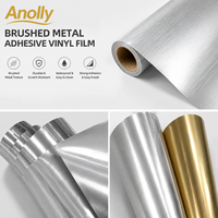 Fabricante en China, rollo de vinilo de corte, plotter de corte autoadhesivo de PVC dorado/plateado brillante para publicidad