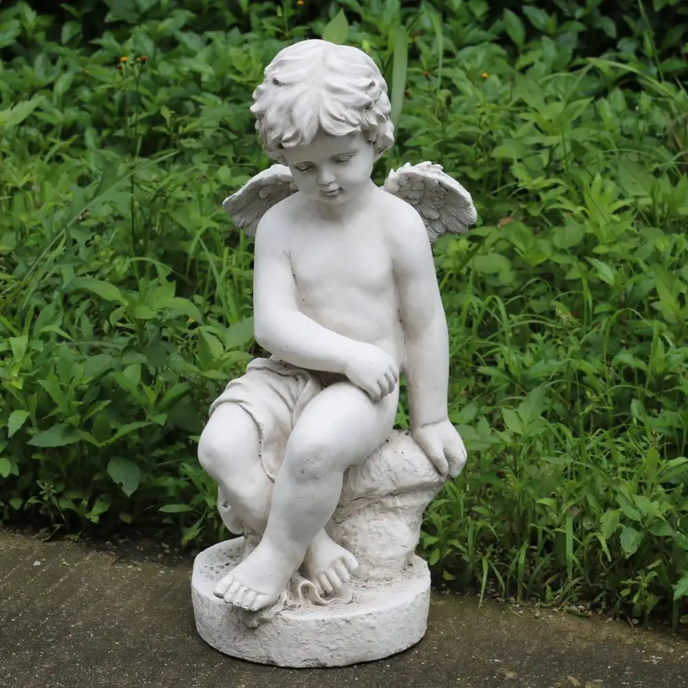 Садовый декор, скульптура, бетонная Стекловолоконная люстра, ангел, статуя