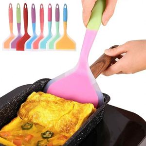 Spatules et pelles de cuisine en silicone résistantes à la chaleur, grattoirs de cuisine larges, écologiques, commande minimum 10 pièces, ustensiles de cuisine - Product Image 2