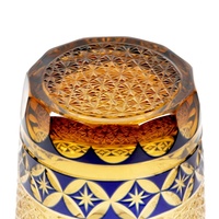 Hig End Drinkingware Set Gravé 1 Pcs Gobelet Artisanat Minuscule Verre Souvenir Tasse Soufflé À La Main pour La Maison Ornements