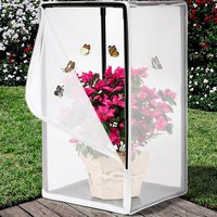 Habitat d'élevage pour papillons noirs 16,5 x 16,5 x 30 pouces, enclos extérieur de luxe en maille pour plantes, boîte à structure en acier inoxydable