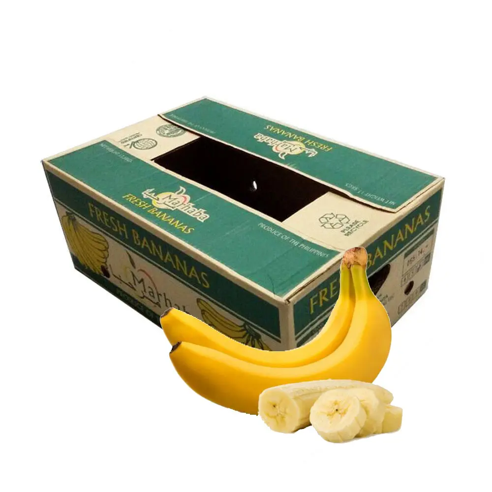 Customized Printed Carton Corrugated Shipping Fruit Packaging Banana Boxes for Fresh Fruit Banana Packing