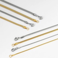 Kalung Tulang Ular Minimalis Populer, Rantai Klavikula Fashion Mewah Ringan, Bahan Stainless Steel Untuk Wanita, Grosir