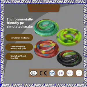 Serpiente <span class=keywords><strong>de</strong></span> juguete realista <span class=keywords><strong>de</strong></span> goma TPR suave <span class=keywords><strong>de</strong></span> 70 cm para Halloween, juguete <span class=keywords><strong>de</strong></span> broma para niños - Product Image 2