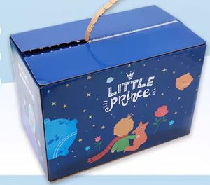 Caja de Envío con Cierre de Cremallera Personalizada con Dibujos Animados del Principito, Caja de Cartón Autosellable Desechable para Papelería, Regalos para Niños, Embalaje para Comercio Electrónico - Product Image 1